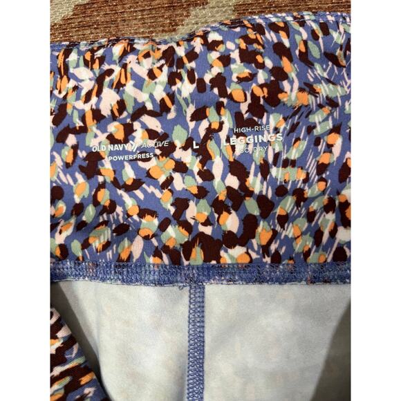 Women’s Funky Old Navy High-waisted 7/8 Power Press Compression Leggings Large - Picture 6 of 6